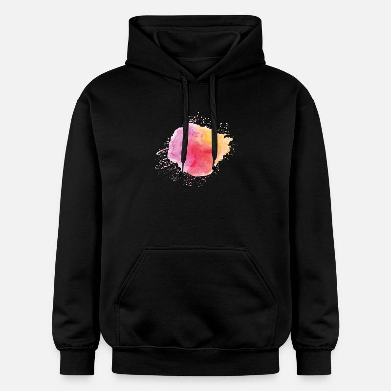 Aquarelle - Sweat à capuche Softstyle® Gildan Unisexe - noir