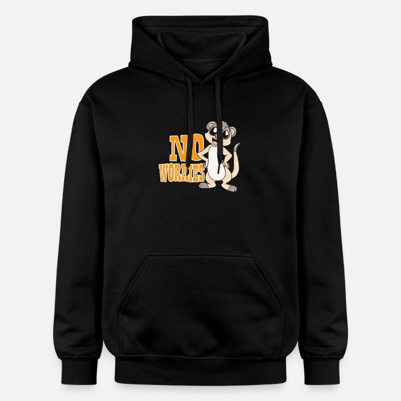 Erdmännchen - Gildan Unisex Softstyle® Midweight Hoodie - Schwarz