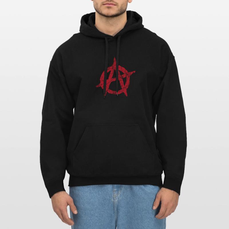 Anarchy symbol Anarchy anarchy anarchy anarchy Gildan Unisex Softstyle® Midweight Hoodie