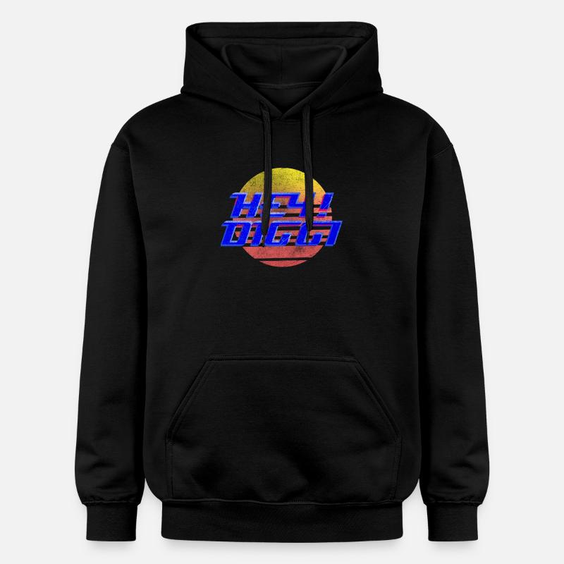 Hé, Diggi - Sweat à capuche Softstyle® Gildan Unisexe - noir