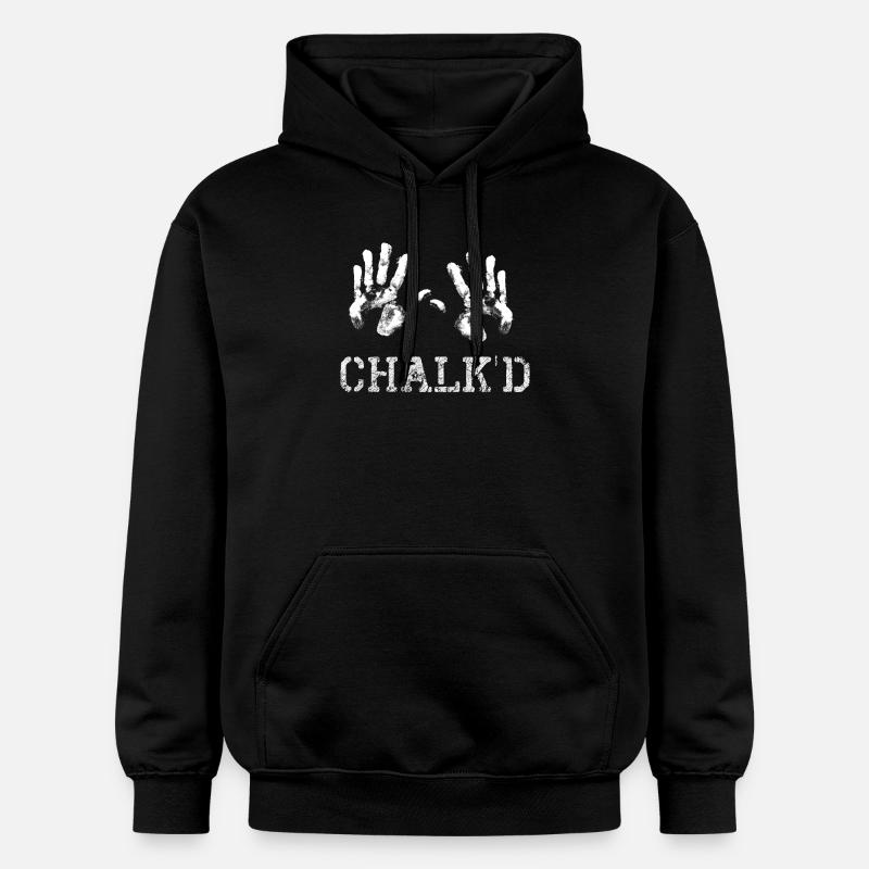 Craie, escalade, rocher, alpinisme, dire, drôle - Sweat à capuche Softstyle® Gildan Unisexe - noir