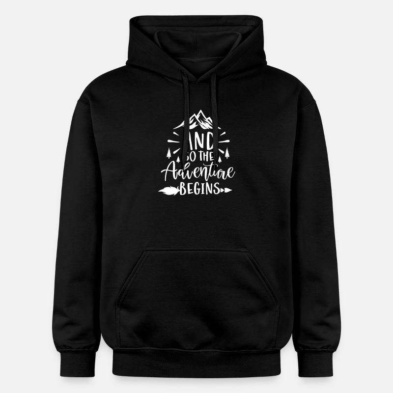 Et donc l'aventure commence - Sweat à capuche Softstyle® Gildan Unisexe - noir