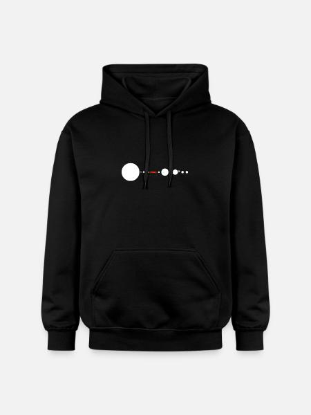 Tesla in Space Solar System SpaceX - Gildan Unisex Softstyle® Midweight Hoodie - Schwarz