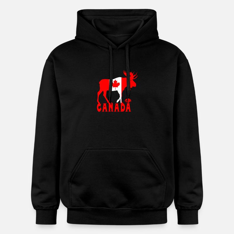 Canada Elch - Sweat à capuche Softstyle® Gildan Unisexe - noir