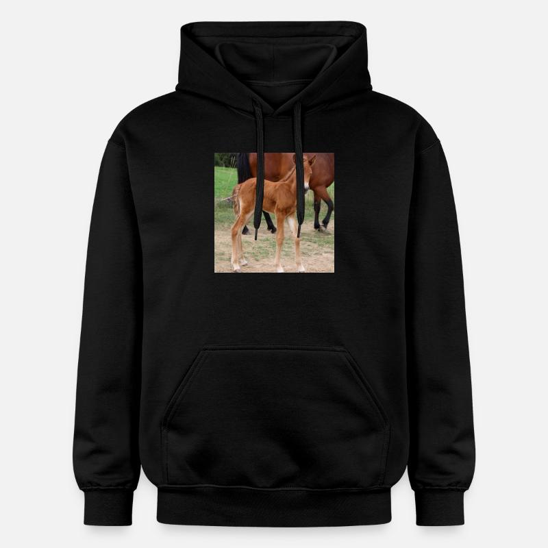 Affiche Cheval Cheval - Sweat à capuche Softstyle® Gildan Unisexe - noir