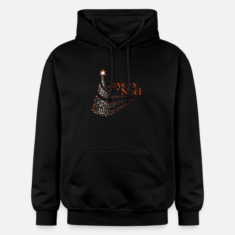 Joyeux Noël Dots Étincelants - Sweat à capuche Softstyle® Gildan Unisexe - noir