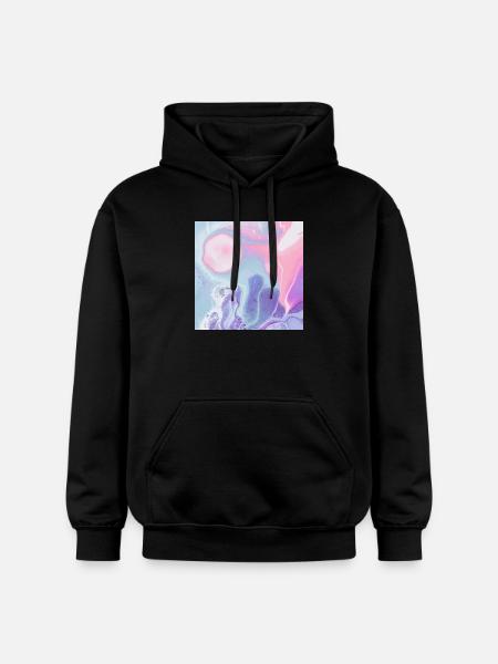 buntes Texturdesign des Mauspads - Gildan Unisex Softstyle® Midweight Hoodie - Schwarz