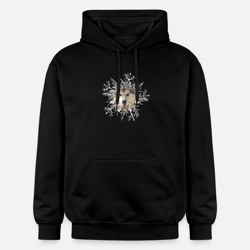 Malamute Cristal - Sweat à capuche Softstyle® Gildan Unisexe - noir