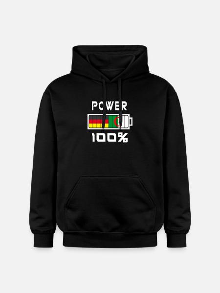 Germany and Algeria Power 100% - Gildan Unisex Softstyle® Midweight Hoodie - black