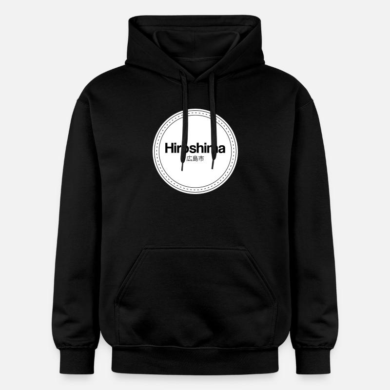 Logo du timbre d’Hiroshima - Sweat à capuche Softstyle® Gildan Unisexe - noir