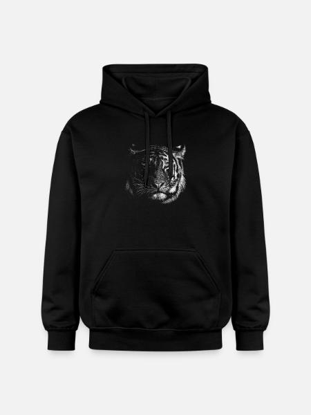 Tigre - Sweat à capuche Softstyle® Gildan Unisexe - noir