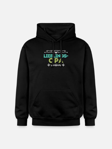 Statement Lieblingsopa Opa Großvater - Gildan Unisex Softstyle® Midweight Hoodie - Schwarz