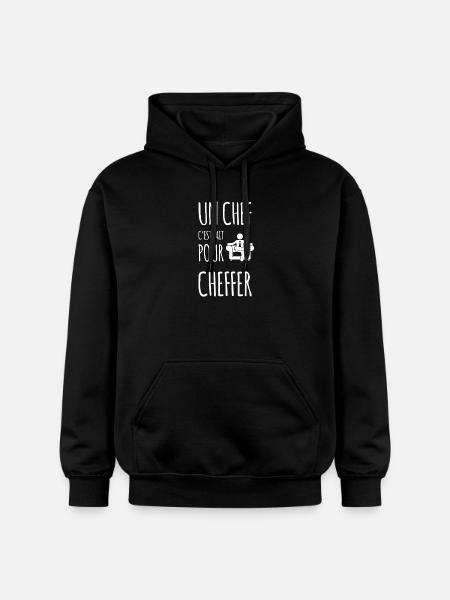 Chef cheffer drôles - Sweat à capuche Softstyle® Gildan Unisexe - noir