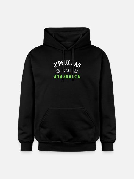 Ayahuasca humour - Sweat à capuche Softstyle® Gildan Unisexe - noir