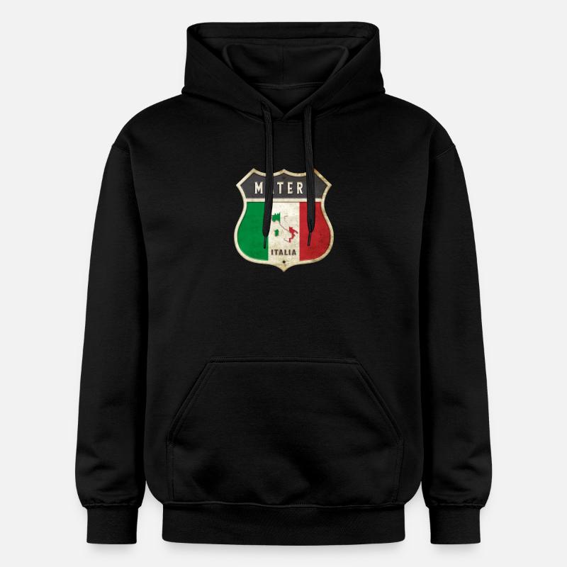 Matera Italie Armoiries Drapeaux Design - Sweat à capuche Softstyle® Gildan Unisexe - noir