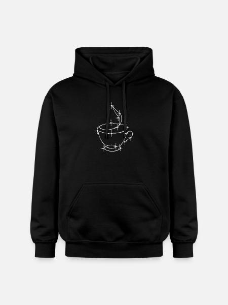 Koffein Kaffeetasse Kaffeeliebhaber Kaffeetrinker - Gildan Unisex Softstyle® Midweight Hoodie - Schwarz