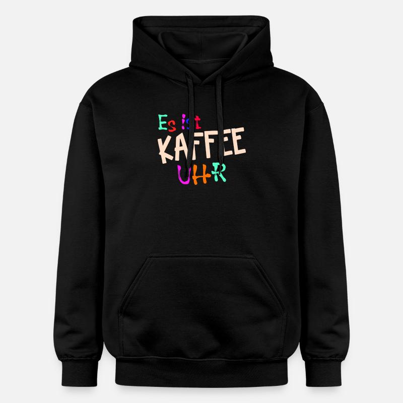 Kaffeeliebhaber Kaffeetrinker Kaffe Statement - Gildan Unisex Softstyle® Midweight Hoodie - Schwarz