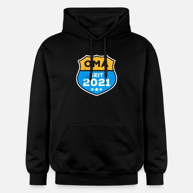Seniorin Oma Großmutter Statement Ruhestand - Gildan Unisex Softstyle® Midweight Hoodie - Schwarz