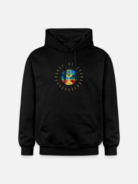 Fleur Soleil Fun - Sweat à capuche Softstyle® Gildan Unisexe - noir