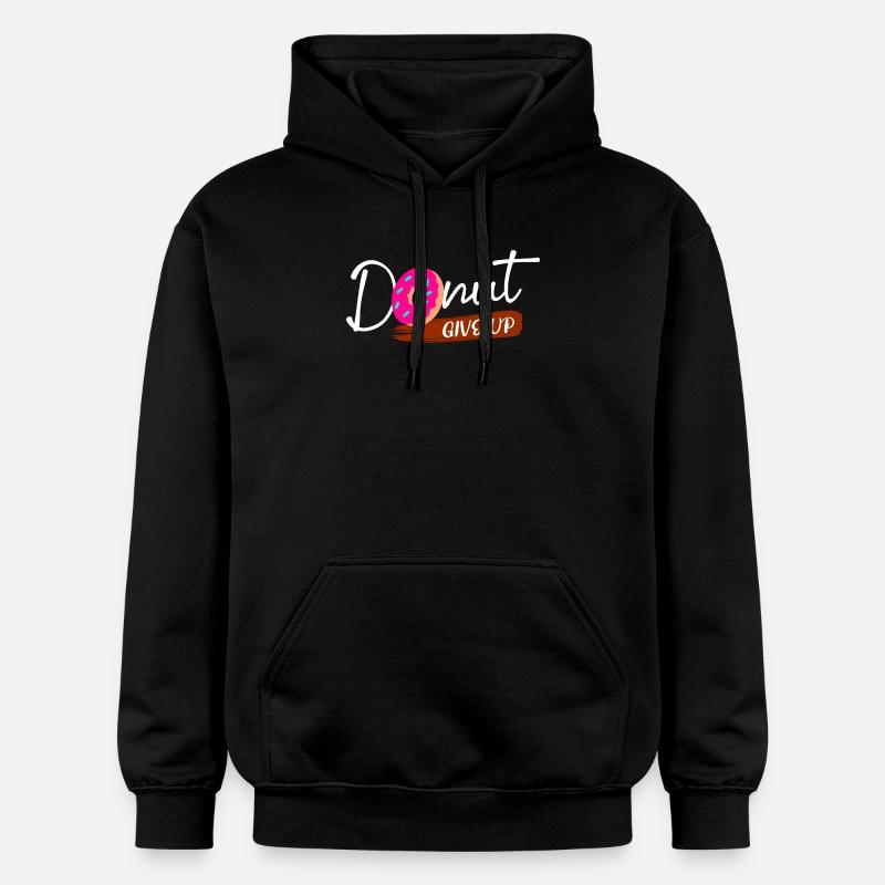Sweets Statement Donut Snacking Baking - Gildan Unisex Softstyle® Midweight Hoodie - black