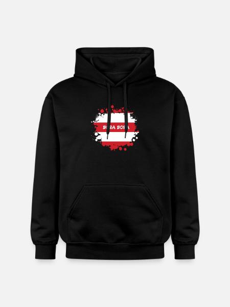 Bora Bora Klecks Flag Design - Gildan Softstyle® Midweight unisex-hoodie - sort