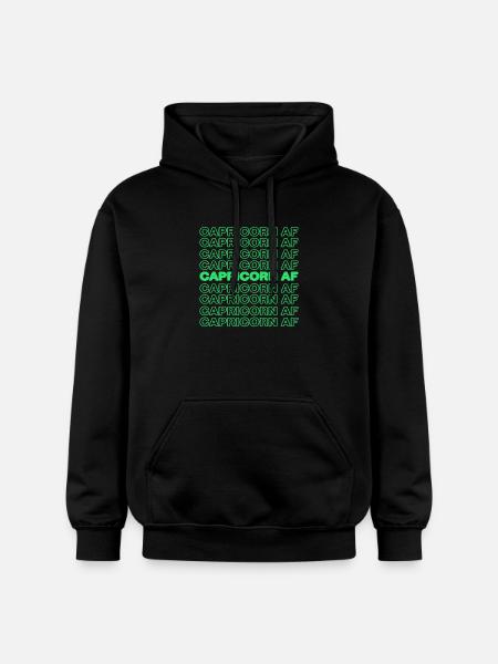 Tierkreiszeichen Steinbock Statement Aberglaube - Gildan Unisex Softstyle® Midweight Hoodie - Schwarz