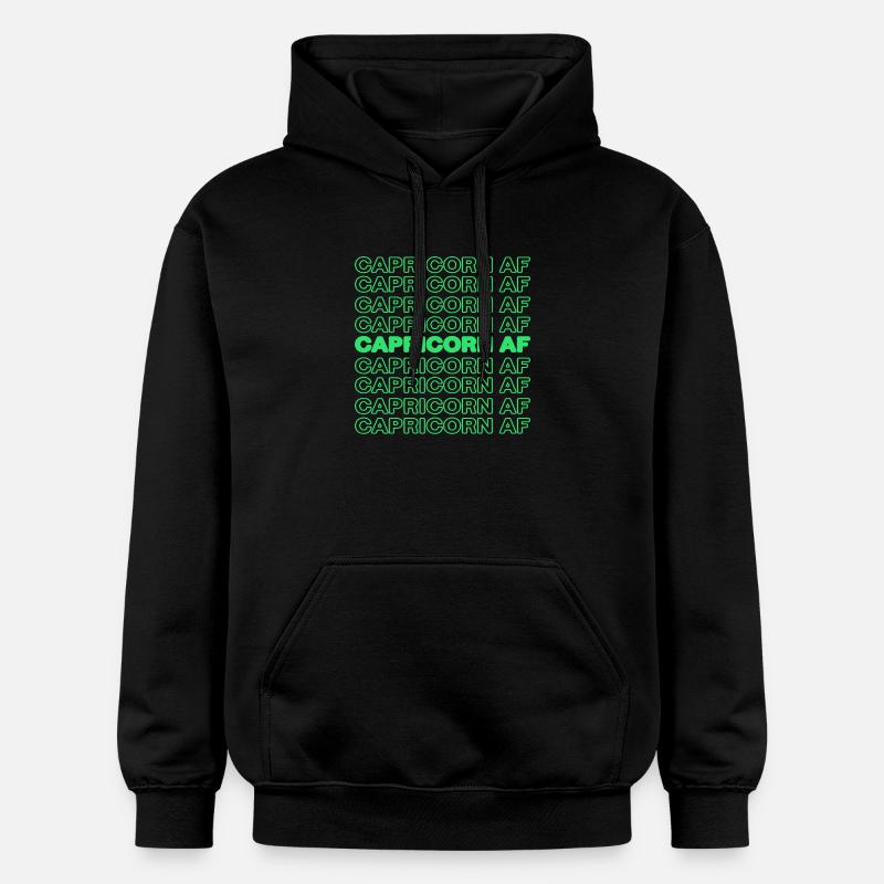Tierkreiszeichen Steinbock Statement Aberglaube - Gildan Unisex Softstyle® Midweight Hoodie - Schwarz