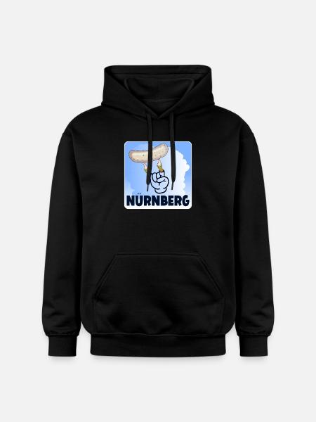 NÜRNBERG WEIßWURST - Gildan Unisex Softstyle® Midweight Hoodie - Schwarz