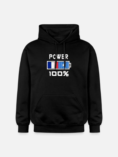 Somalia and France Power 100% - Gildan Unisex Softstyle® Midweight Hoodie - black