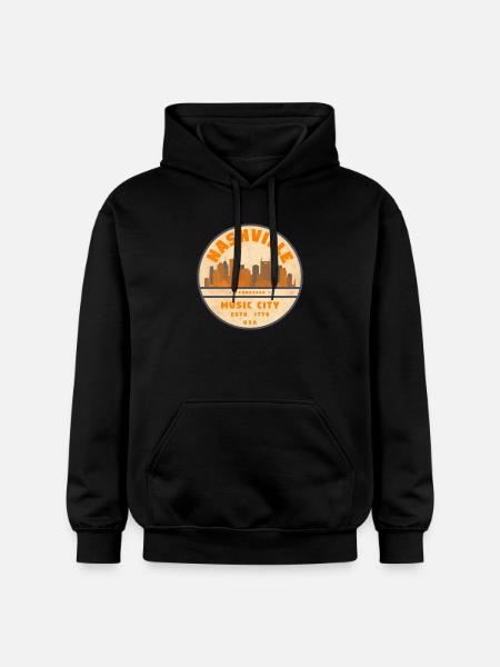 Nashville USA - Gildan Unisex Softstyle® Midweight Hoodie - black