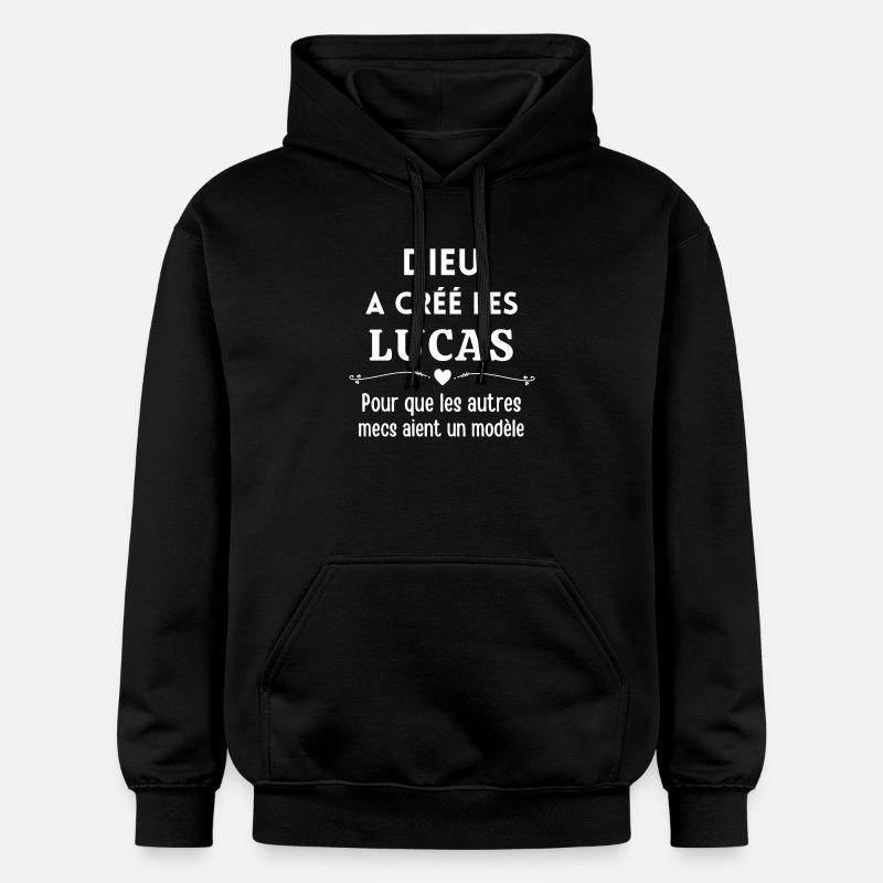 Lucas, prénom Lucas, anniversaire Lucas - Sweat à capuche Softstyle® Gildan Unisexe - noir