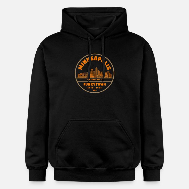Minneapolis Minnesota - Sweat à capuche Softstyle® Gildan Unisexe - noir