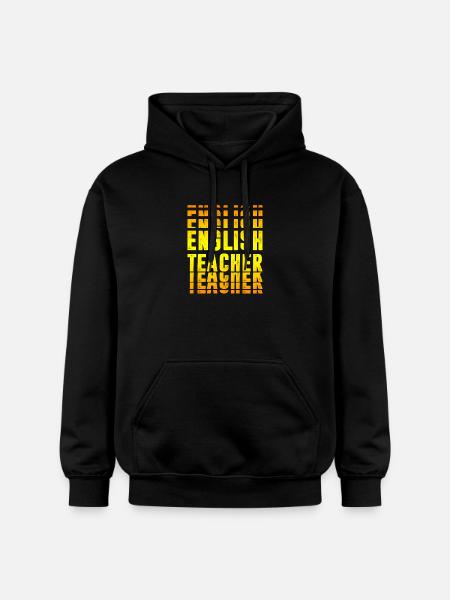 Design de professeur d'anglais - Sweat à capuche Softstyle® Gildan Unisexe - noir