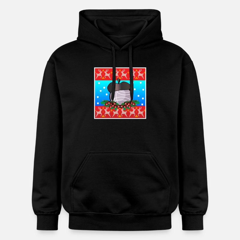 Joyeux Noël - HIVER Pétanque - BOULE - Sweat à capuche Softstyle® Gildan Unisexe - noir