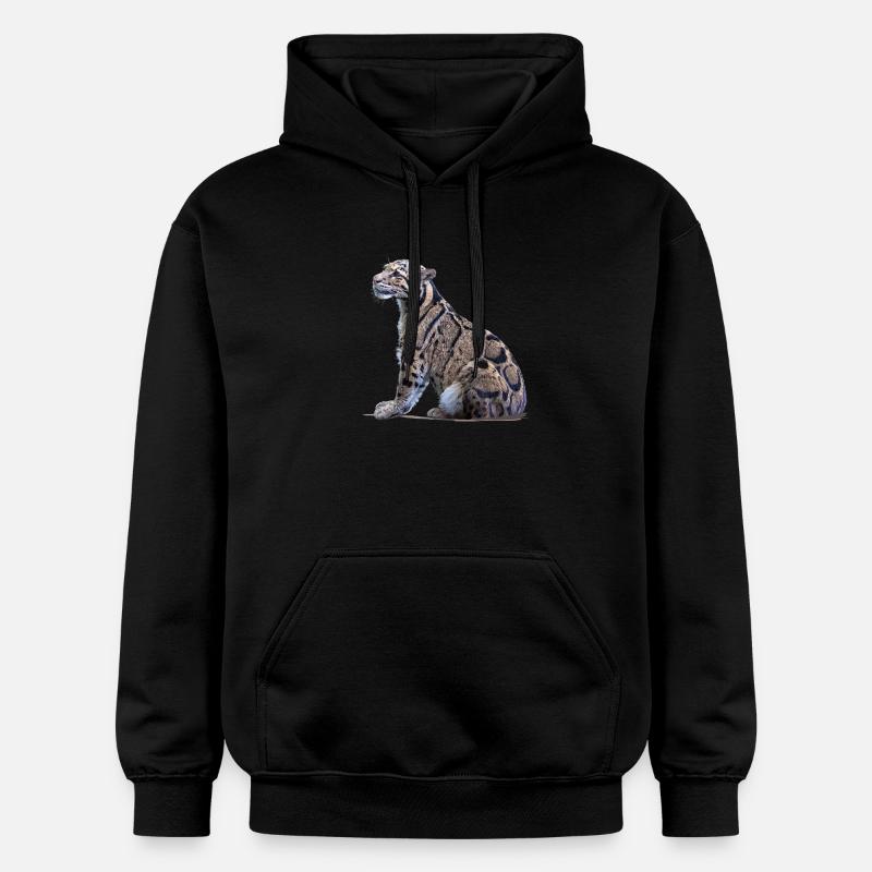 Panthère nébuleuse - Sweat à capuche Softstyle® Gildan Unisexe - noir