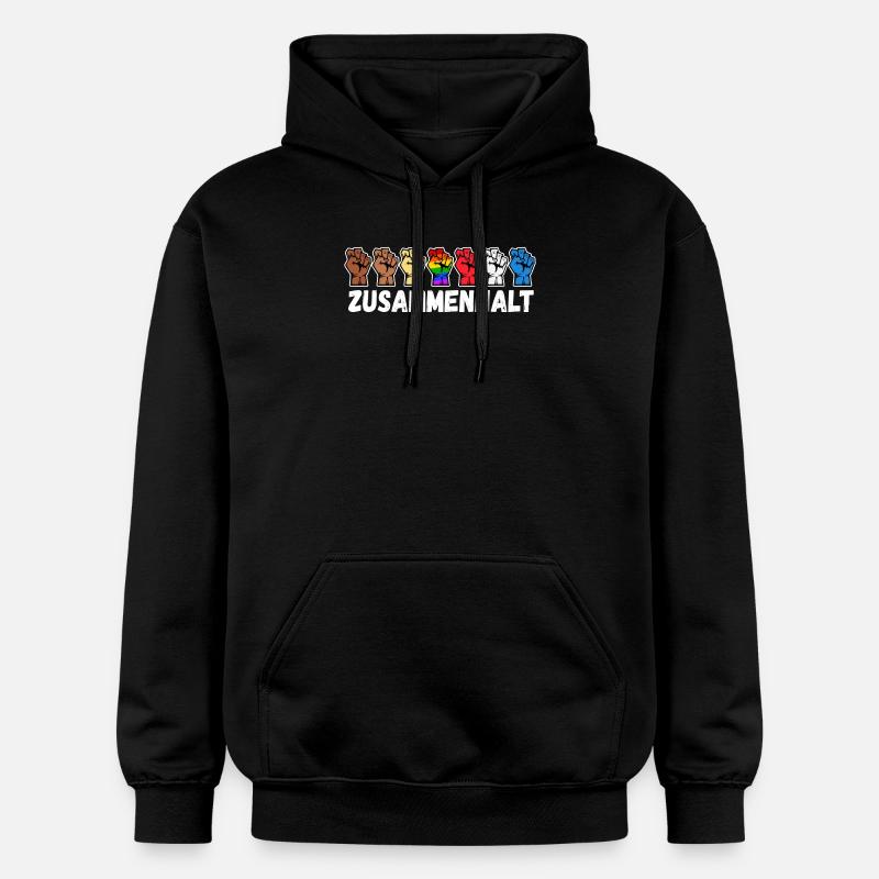 Right Gay Rainbow Lgbt Slogan - Sweat à capuche Softstyle® Gildan Unisexe - noir