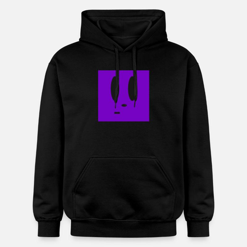 Suboptimal situation facial expression - Gildan Unisex Softstyle® Midweight Hoodie - black