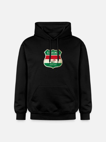 Kecskemét Ungarn Wappen Flaggen Design - Gildan Unisex Softstyle® Midweight Hoodie - Schwarz