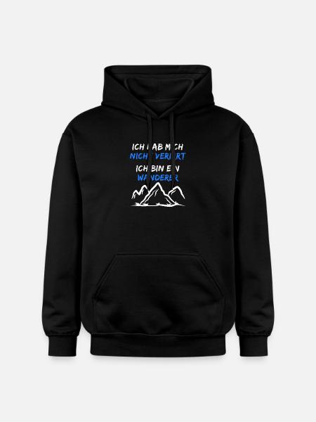 Berggipfel Wanderwege Statement Wandern Wanderer - Gildan Unisex Softstyle® Midweight Hoodie - Schwarz