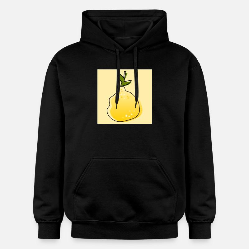 Citron - Sweat à capuche Softstyle® Gildan Unisexe - noir