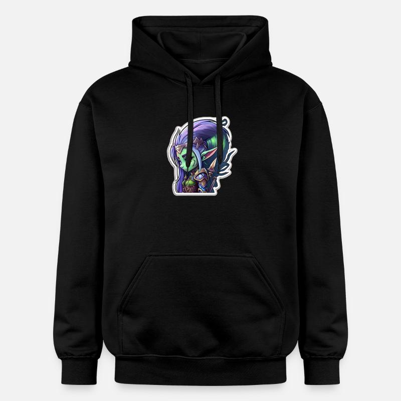 Elfe de la nuit - Sweat à capuche Softstyle® Gildan Unisexe - noir