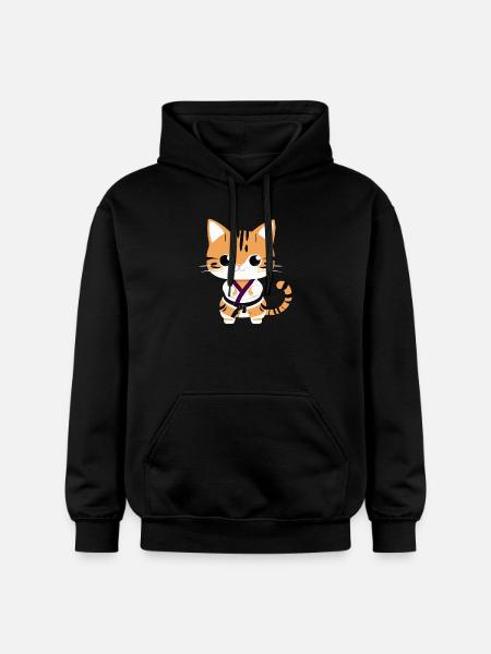 Chatons de karaté - Sweat à capuche Softstyle® Gildan Unisexe - noir