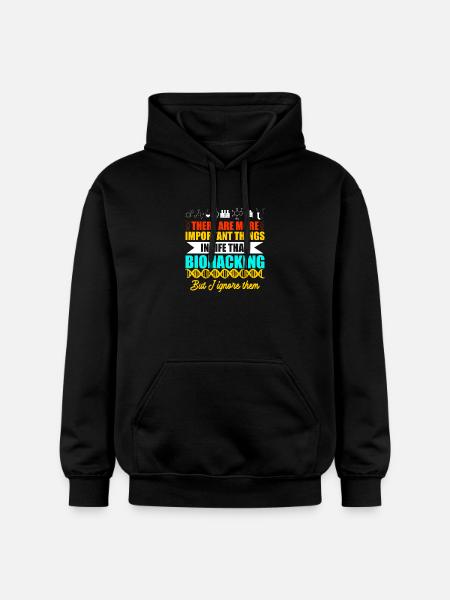 Design Biohacker - Sweat à capuche Softstyle® Gildan Unisexe - noir