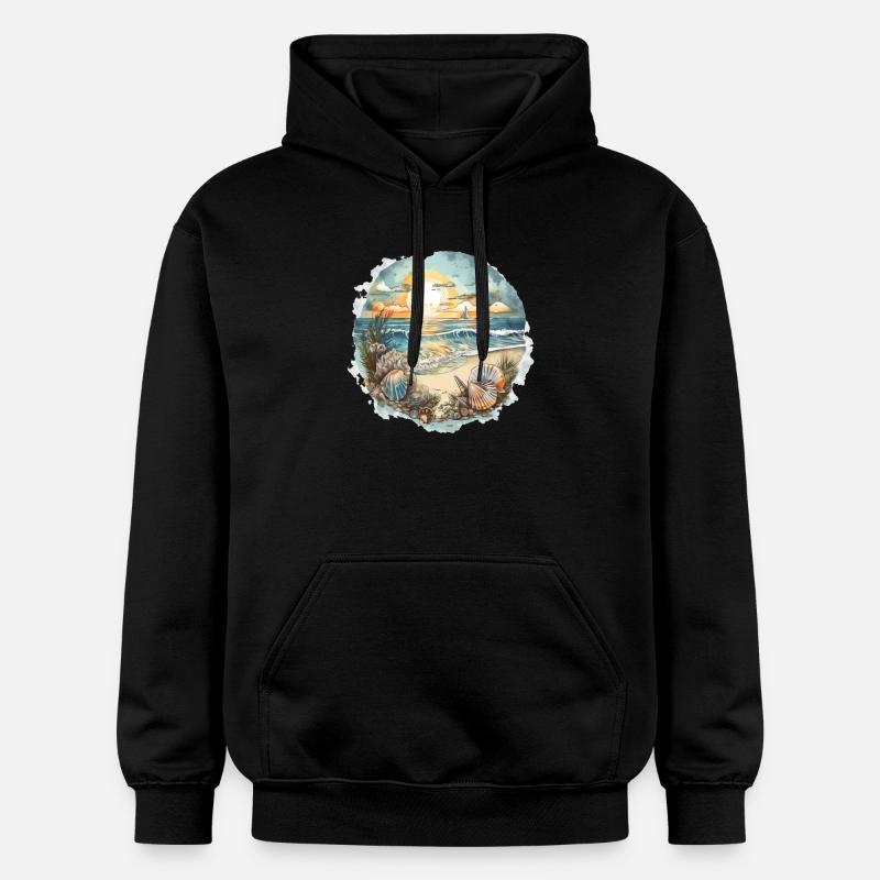 Strandtraum - Gildan Unisex Softstyle® Midweight Hoodie - Schwarz