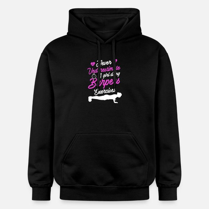 Design Burpees - Sweat à capuche Softstyle® Gildan Unisexe - noir