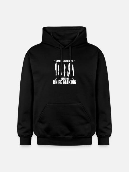 Knife Making Design - Gildan Unisex Softstyle® Midweight Hoodie - black