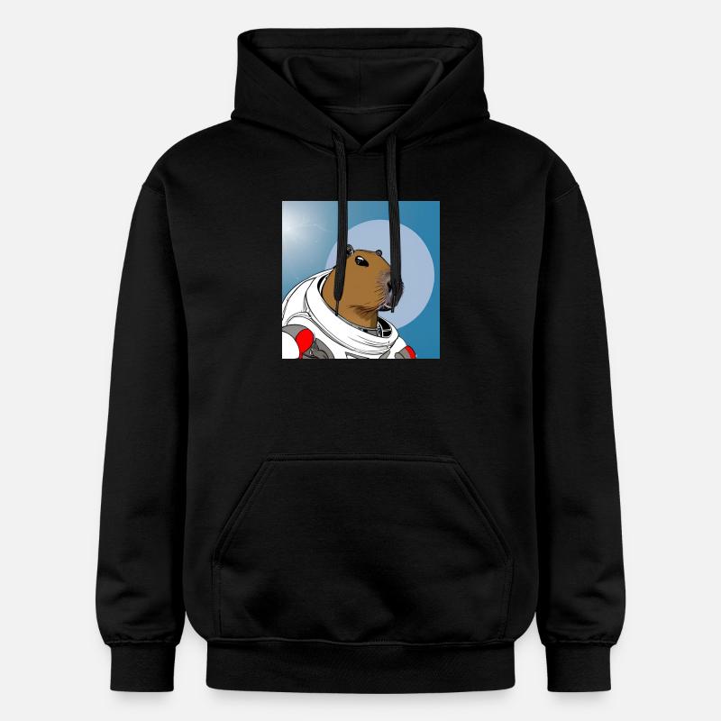 Astronaute de Capy - Sweat à capuche Softstyle® Gildan Unisexe - noir