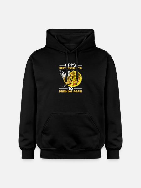 Dart beer pub design - Gildan Unisex Softstyle® Midweight Hoodie - black