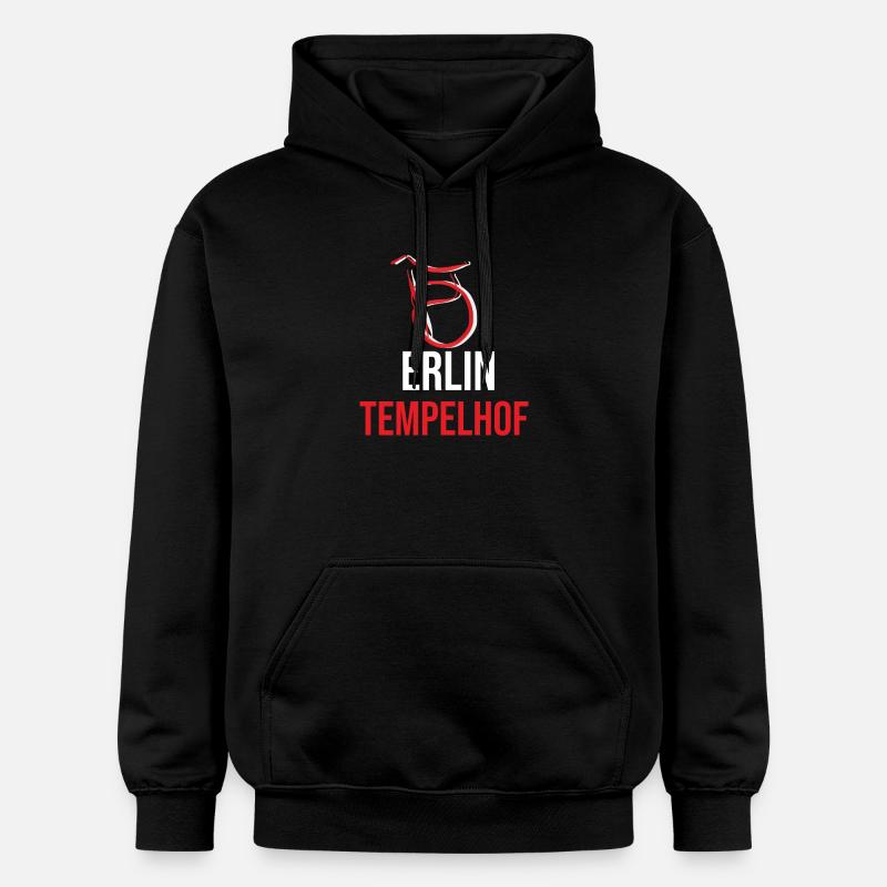 Berlin Tempelhof Souvenir - Sweat à capuche Softstyle® Gildan Unisexe - noir