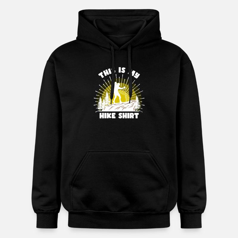 Bergsteigen Wanderer Wandern Bergwandern Statement - Gildan Unisex Softstyle® Midweight Hoodie - Schwarz